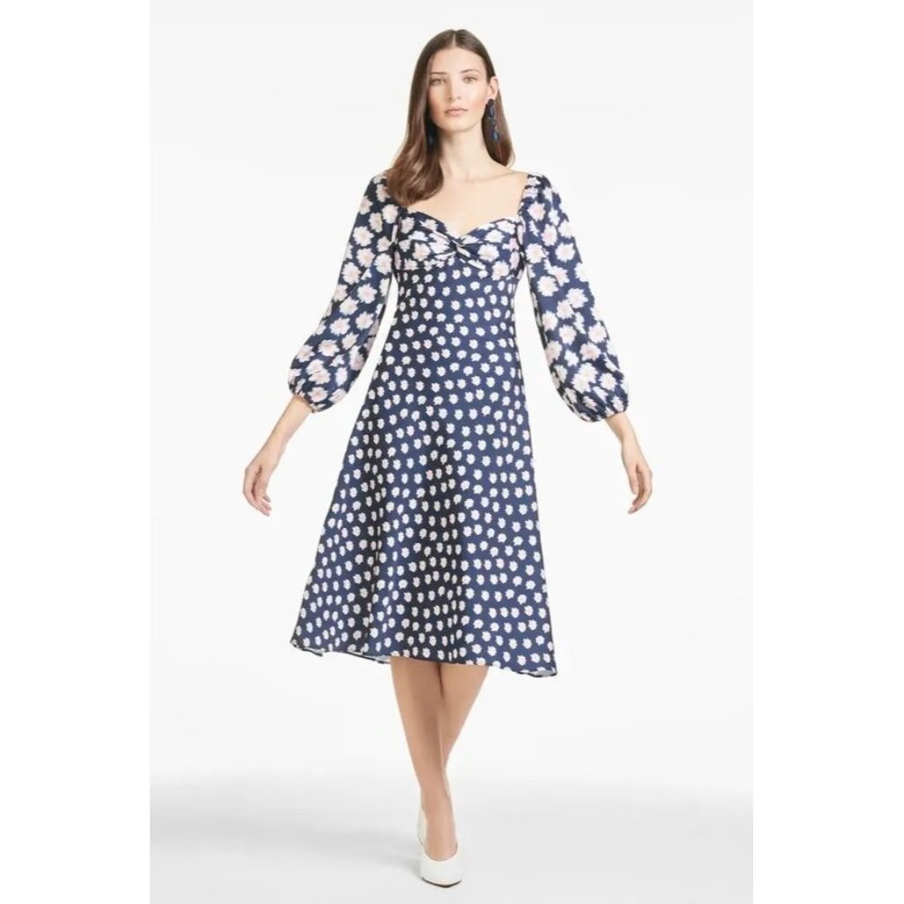 NWT Sachin & Babi Melody Dress Ikat Blue/Pink Size 2/14